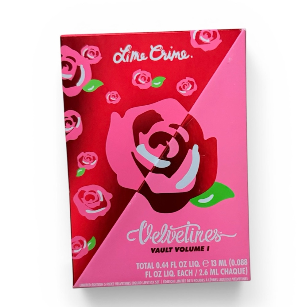 Lime Crime Velvetines Vault vol1 Box Liquid Lipsticks-3 out of 5 colors see 📸